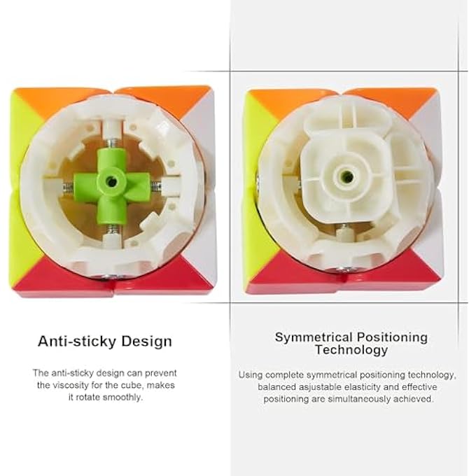 SPEED CUBE PROFESSION 2X2 FAST CUBE - FAST SMOOTH TURNING - SOLID DURABLE & STICKERLESS FROSTED, BEST 3D PUZZLE MAGIC TOY - TURNS QUICKER THAN ORIGINAL - Image 2